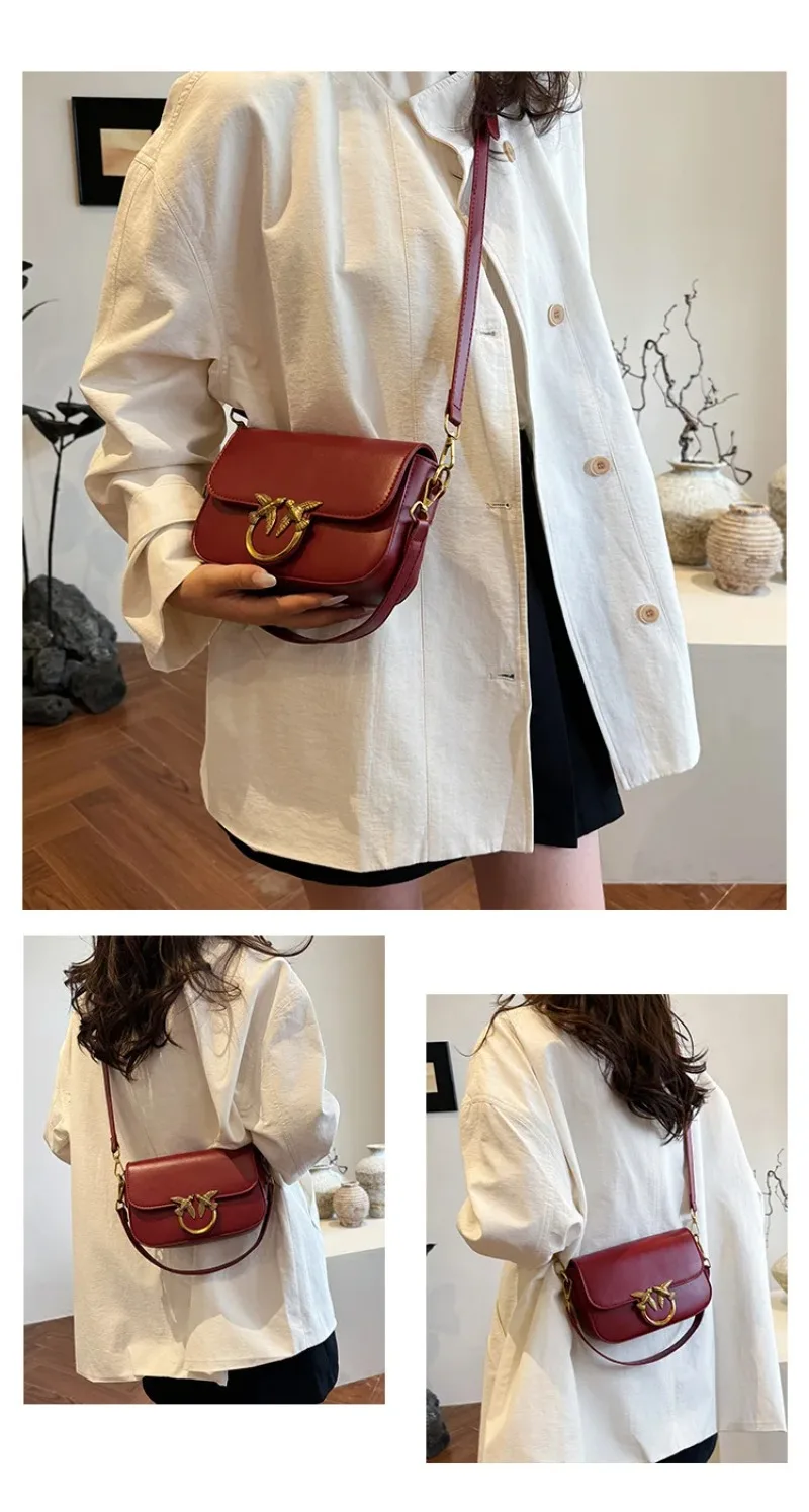 2026 New Design Unique Bird Pattern Swallow Women Bag Fashion Small Square Bag Casual Shoulder Crossbody Purse