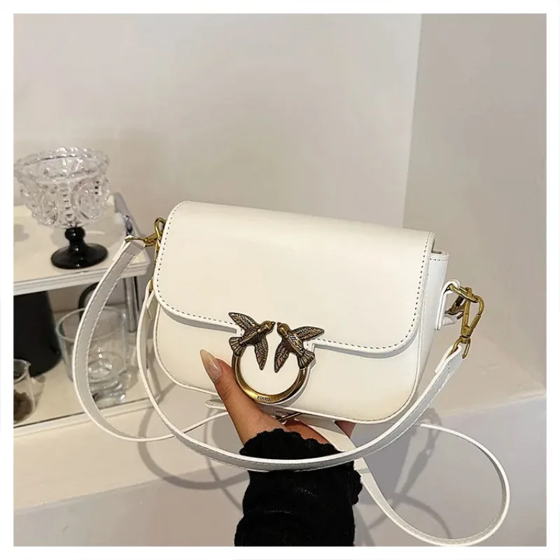 2026 New Design Unique Bird Pattern Swallow Women Bag Fashion Small Square Bag Casual Shoulder Crossbody Purse