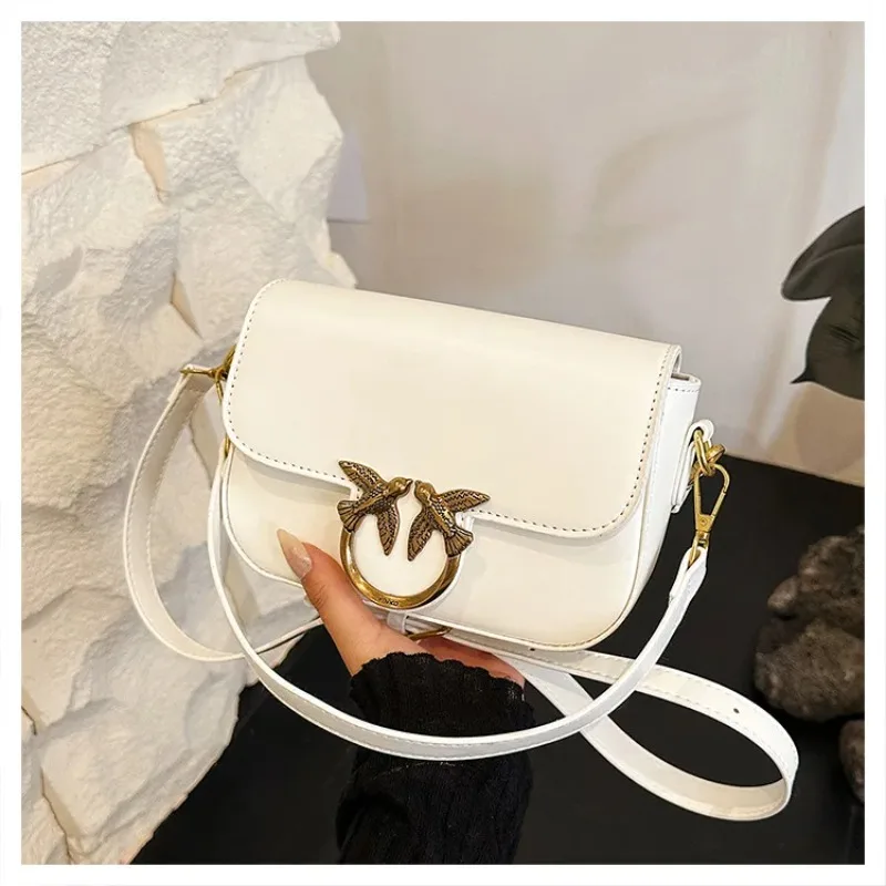 2026 New Design Unique Bird Pattern Swallow Women Bag Fashion Small Square Bag Casual Shoulder Crossbody Purse