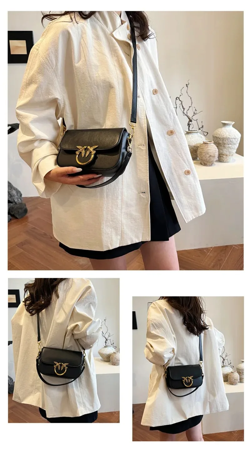 2026 New Design Unique Bird Pattern Swallow Women Bag Fashion Small Square Bag Casual Shoulder Crossbody Purse