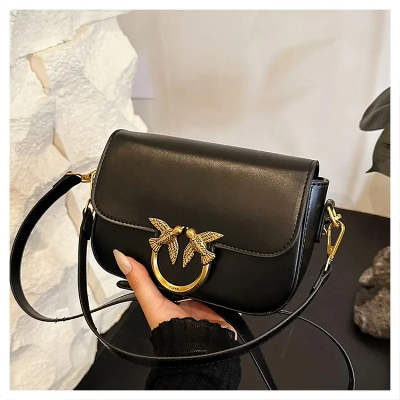2026 New Design Unique Bird Pattern Swallow Women Bag Fashion Small Square Bag Casual Shoulder Crossbody Purse
