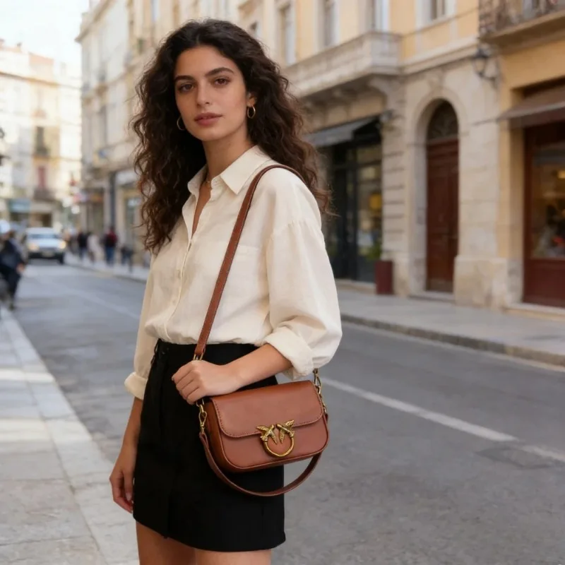 2026 New Design Unique Bird Pattern Swallow Women Bag Fashion Small Square Bag Casual Shoulder Crossbody Purse