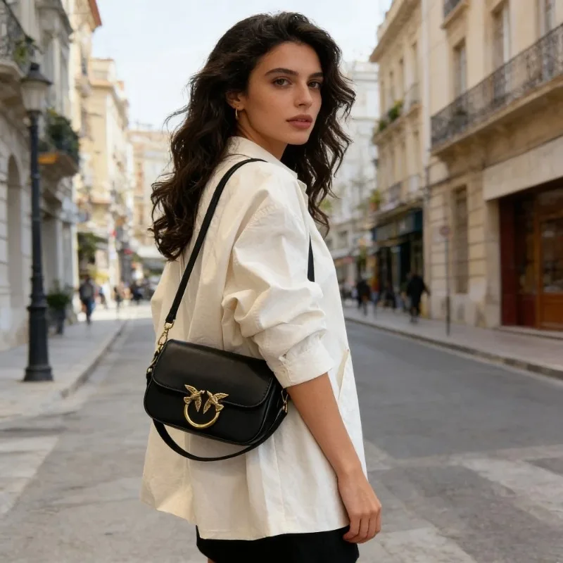 2026 New Design Unique Bird Pattern Swallow Women Bag Fashion Small Square Bag Casual Shoulder Crossbody Purse