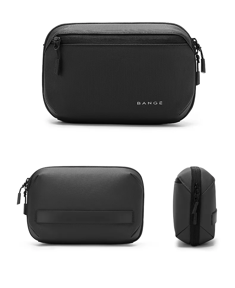 BANGE Multi-Layers Tech Pouch Oxford Warerproof Organizer Case Portable Data Cable Storage Bag Gadget Bag for Travel USB Charger