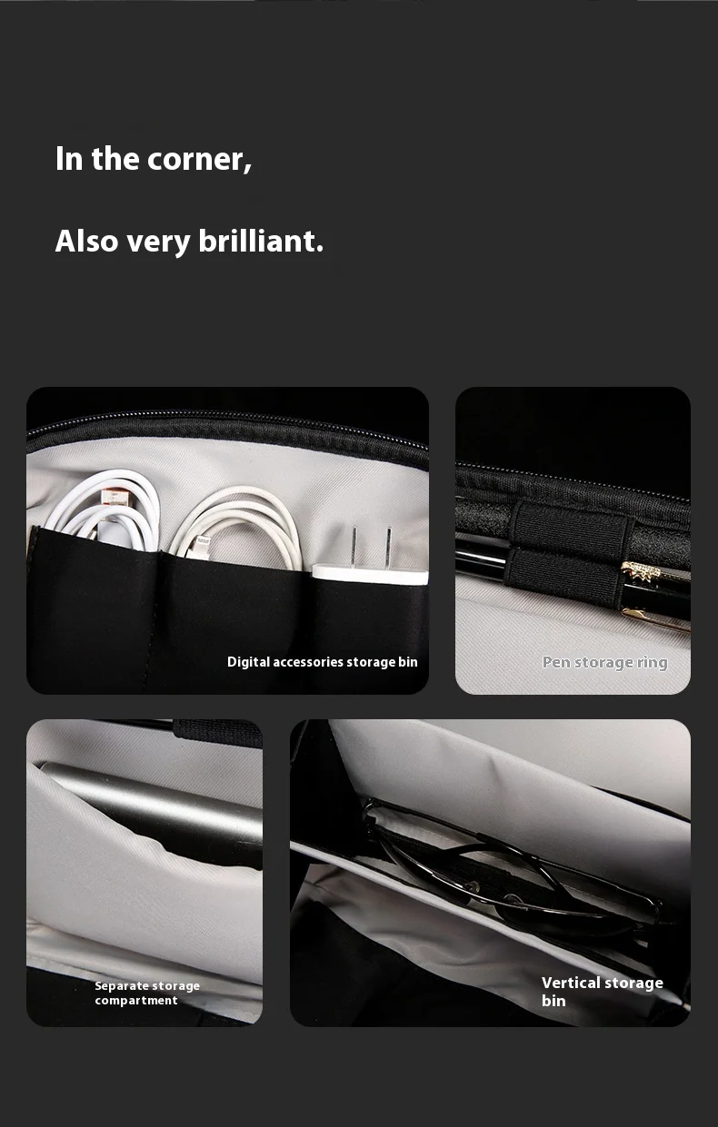 BANGE Multi-Layers Tech Pouch Oxford Warerproof Organizer Case Portable Data Cable Storage Bag Gadget Bag for Travel USB Charger