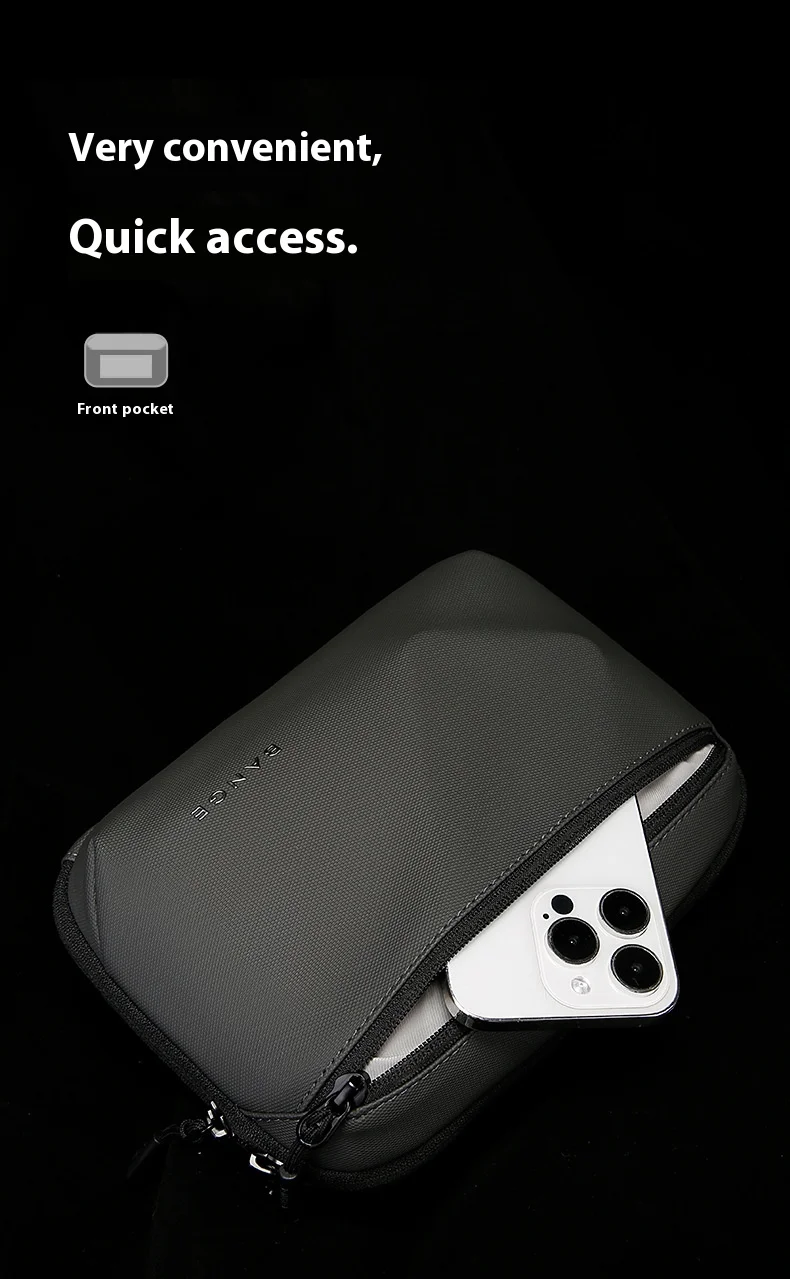 BANGE Multi-Layers Tech Pouch Oxford Warerproof Organizer Case Portable Data Cable Storage Bag Gadget Bag for Travel USB Charger