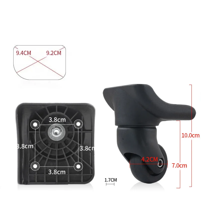 For American Tourister D043 Universal Wheel 2/4PCS Wheels for Suitcase Luggage Accessories Replacement Spare Parts Mute