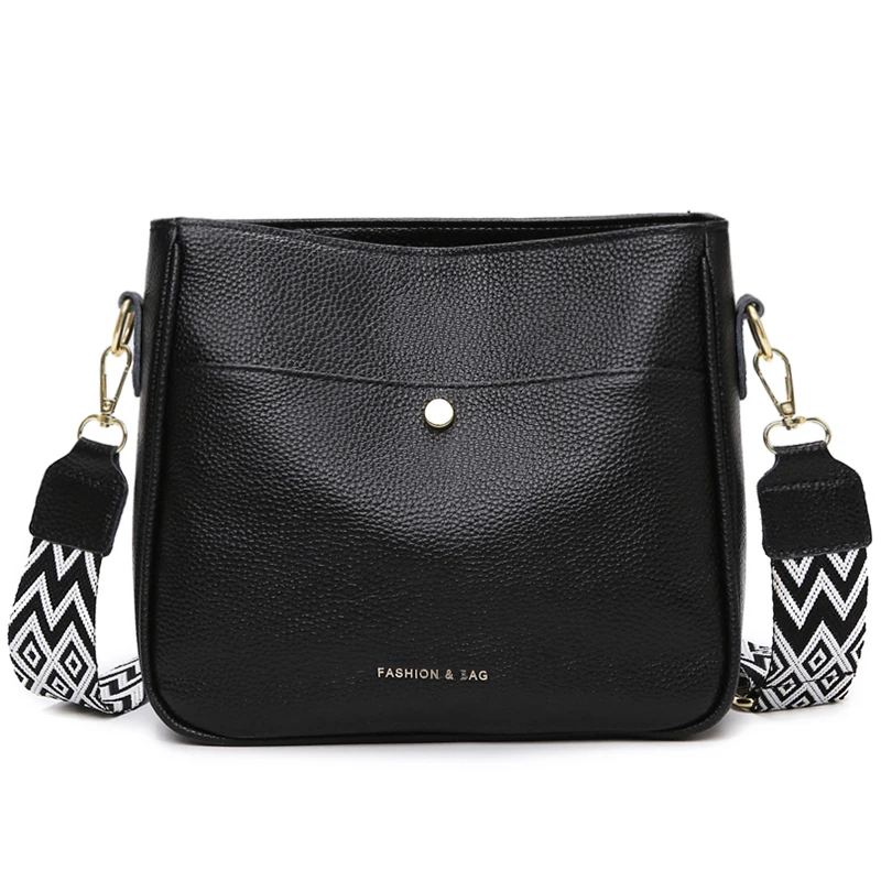 100% cowhide brand shoulder Bag Large capacity For luxury designer handbag women Handbags leather single shoulder straddle bag