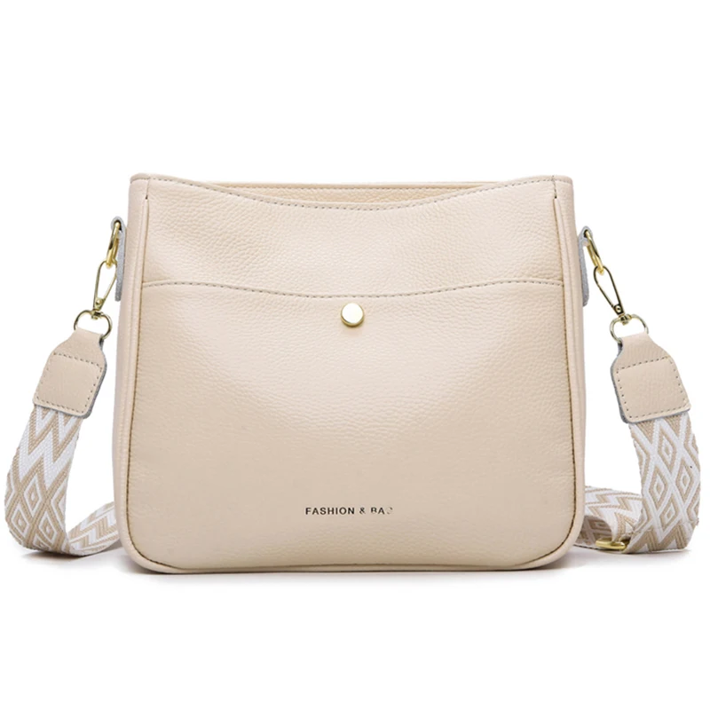 100% cowhide brand shoulder Bag Large capacity For luxury designer handbag women Handbags leather single shoulder straddle bag