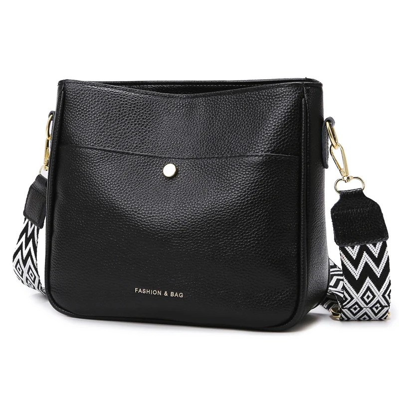 100% cowhide brand shoulder Bag Large capacity For luxury designer handbag women Handbags leather single shoulder straddle bag
