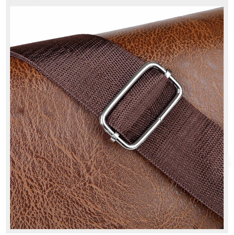 Luxury Brand Men Shoulder Bag For IPAD Leather Business Handbag Men Messenger Bag Large Side Sling Bag Fashion Man Crossbody Bag
