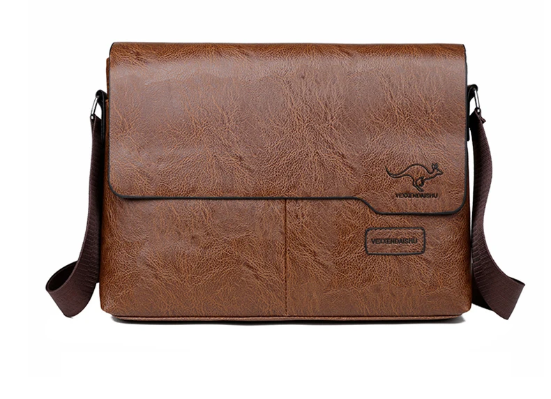 Luxury Brand Men Shoulder Bag For IPAD Leather Business Handbag Men Messenger Bag Large Side Sling Bag Fashion Man Crossbody Bag
