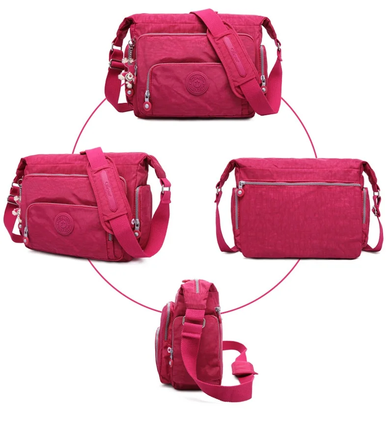TEGAOTE Messenger Bags Women Crossbody Shoulder Bag Lady Bolsa Feminina Mujer Large Solid Beach Travel Bag Female Zipper 2024