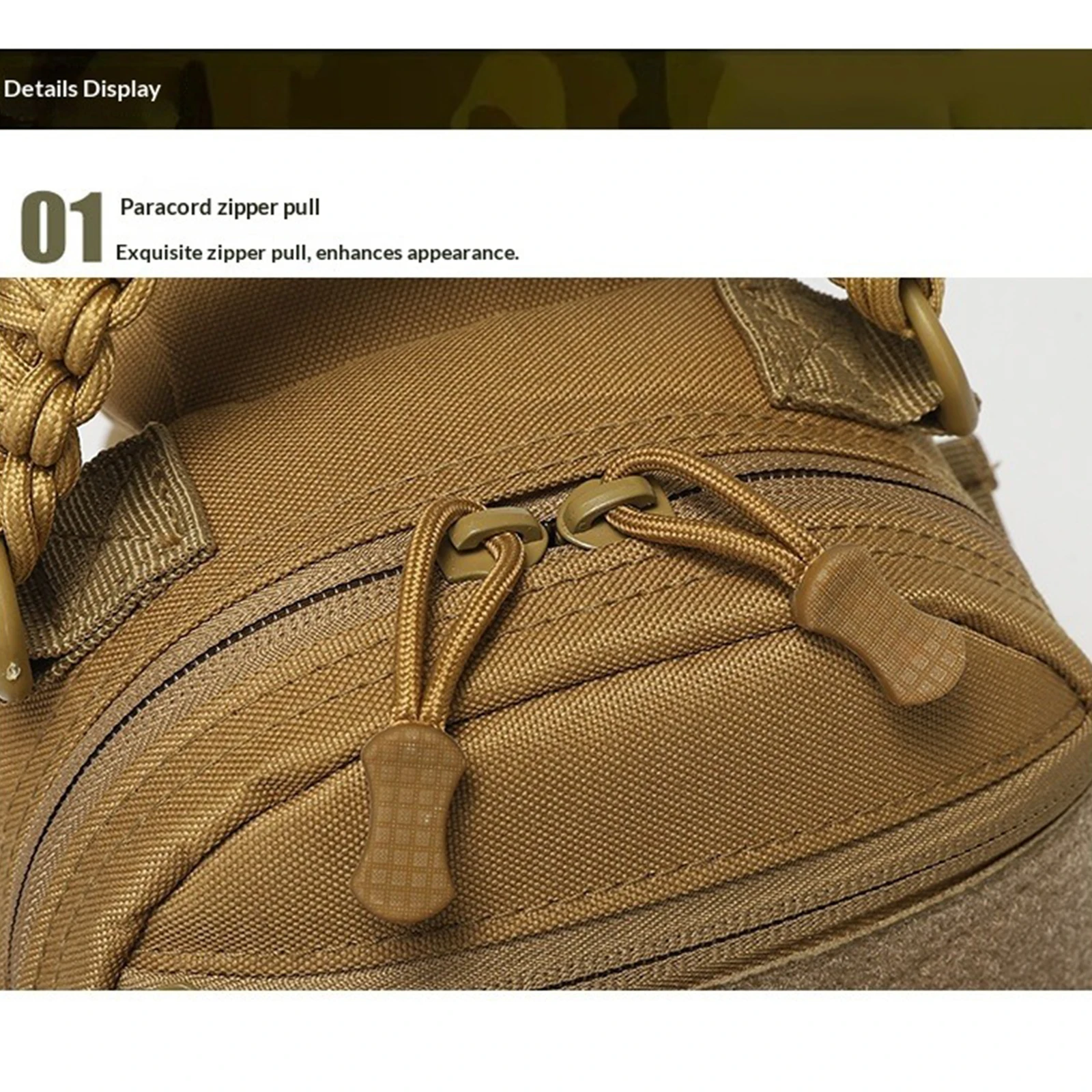 THURAM Chest Pack Travel Crossbody Bag Tactical Messenger Bag for Men Nylon Military Sling Backpack MOLLE System