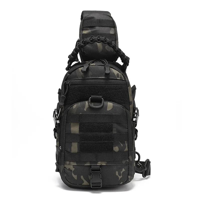 THURAM Chest Pack Travel Crossbody Bag Tactical Messenger Bag for Men Nylon Military Sling Backpack MOLLE System
