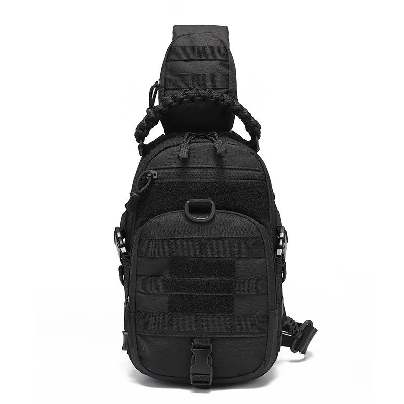 THURAM Chest Pack Travel Crossbody Bag Tactical Messenger Bag for Men Nylon Military Sling Backpack MOLLE System