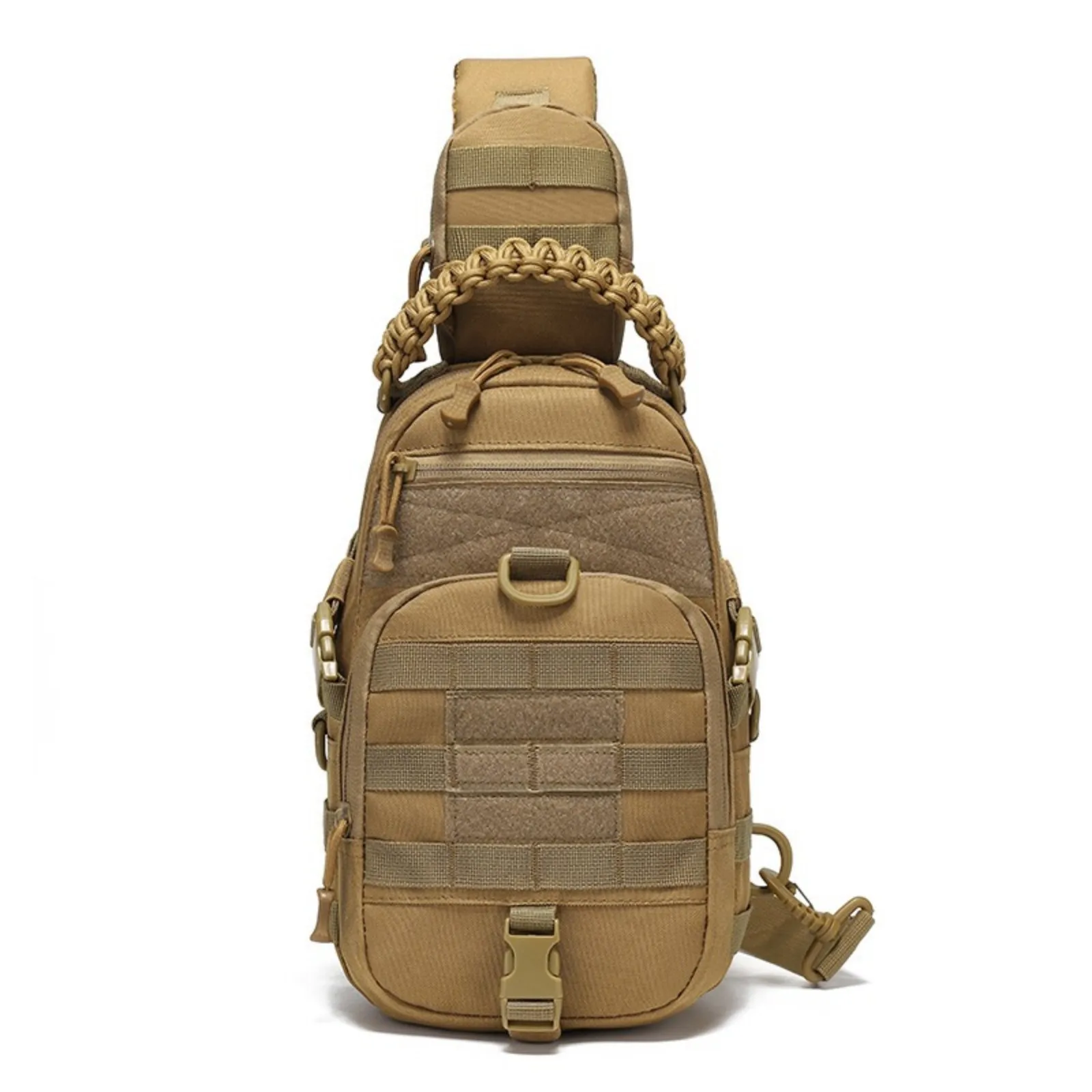 THURAM Chest Pack Travel Crossbody Bag Tactical Messenger Bag for Men Nylon Military Sling Backpack MOLLE System