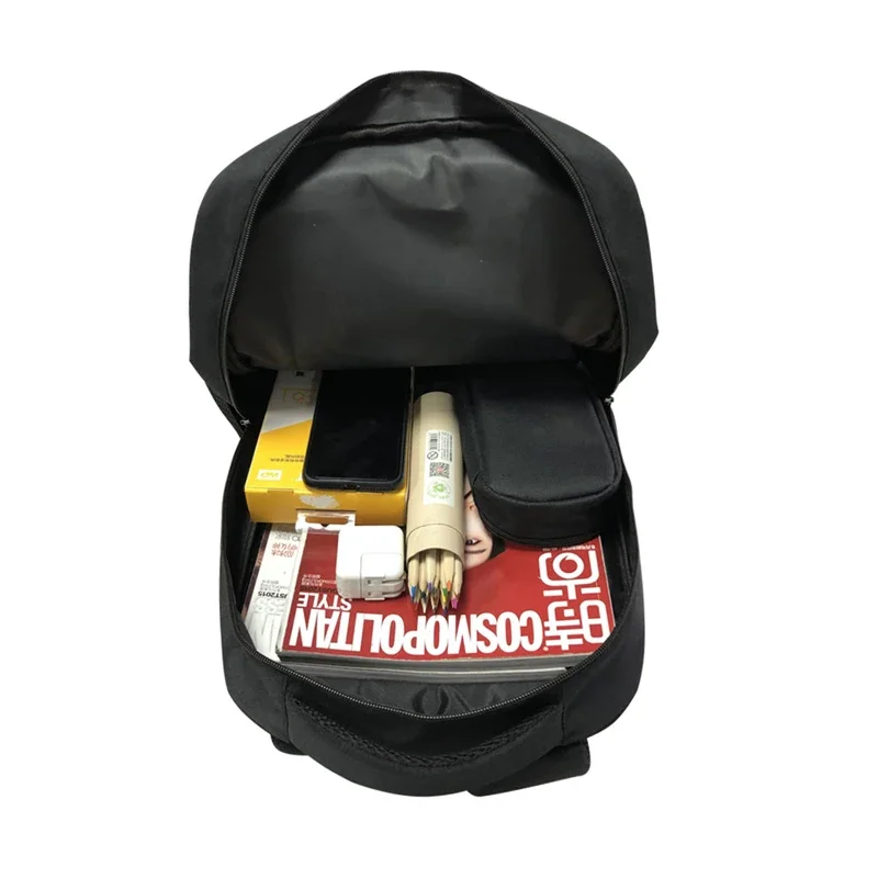 14/16inch Kawaii Graffiti Bear Print Backpack for 3-18 Years Old Hip Hop Children Kids School Bags Teenager Travel Daypack Gift