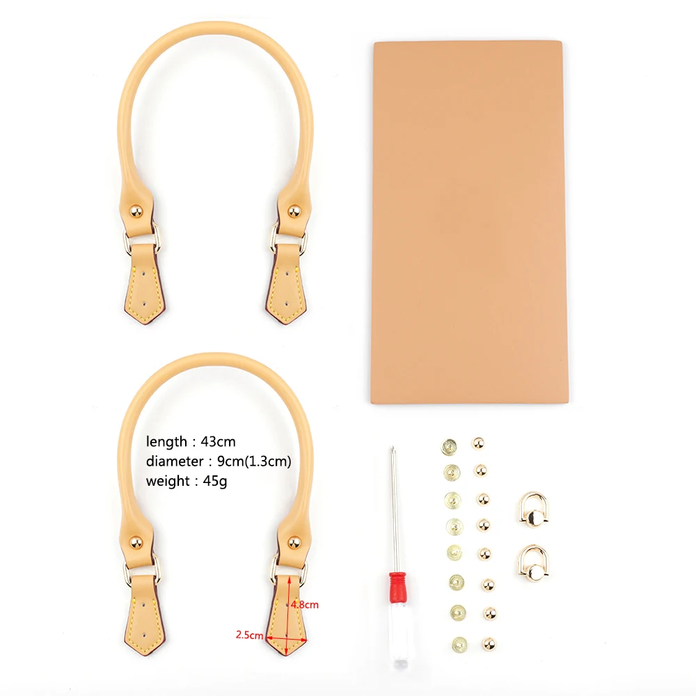 Handmade TPU Bag Accessories Fashion Leather Shoulder Strap Large Capacity Handbag Making Kit for DIY Clear Tote Bag