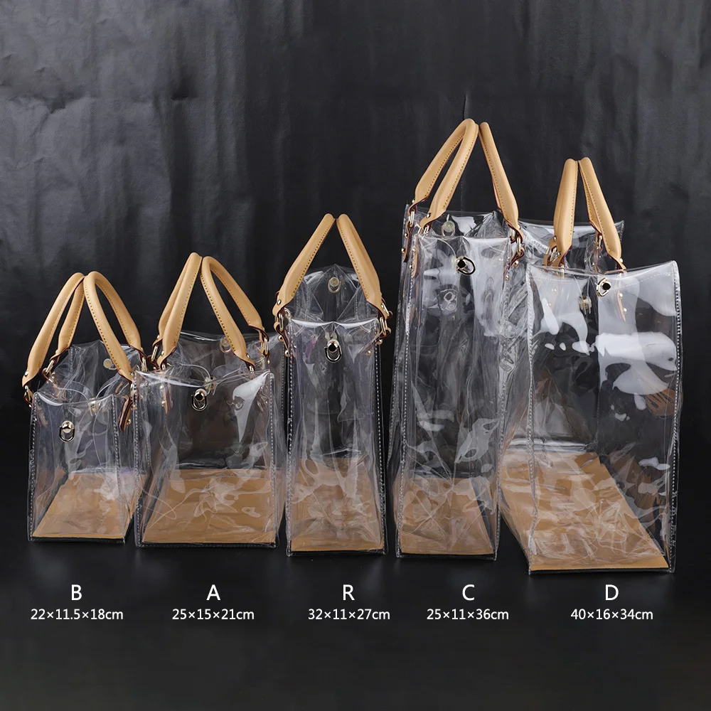 Handmade TPU Bag Accessories Fashion Leather Shoulder Strap Large Capacity Handbag Making Kit for DIY Clear Tote Bag