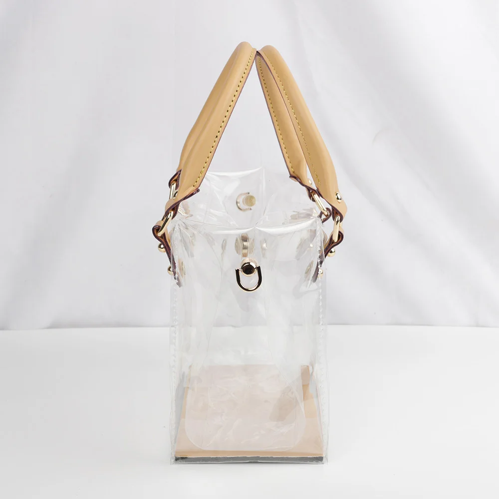 Handmade TPU Bag Accessories Fashion Leather Shoulder Strap Large Capacity Handbag Making Kit for DIY Clear Tote Bag