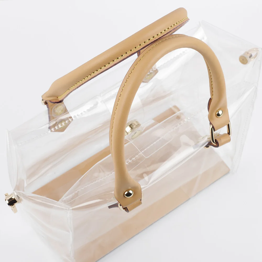 Handmade TPU Bag Accessories Fashion Leather Shoulder Strap Large Capacity Handbag Making Kit for DIY Clear Tote Bag