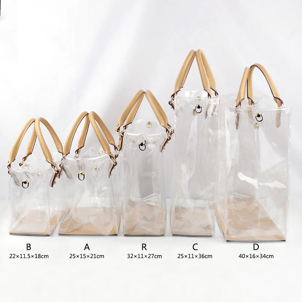 Handmade TPU Bag Accessories Fashion Leather Shoulder Strap Large Capacity Handbag Making Kit for DIY Clear Tote Bag