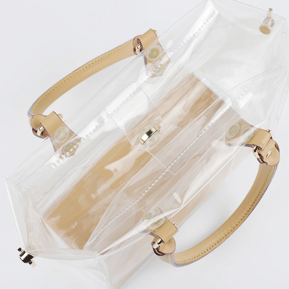 Handmade TPU Bag Accessories Fashion Leather Shoulder Strap Large Capacity Handbag Making Kit for DIY Clear Tote Bag