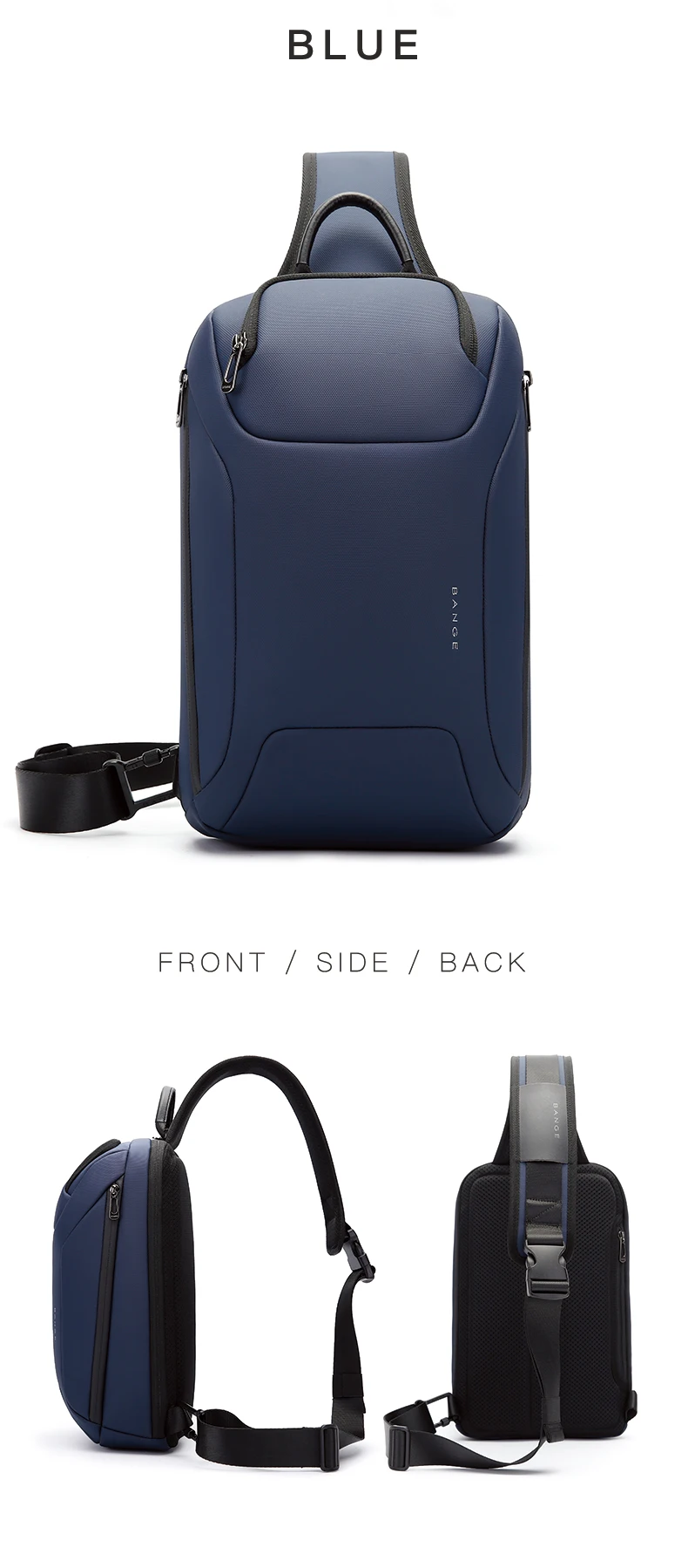 Bange Men's Shoulder Bags Crossbody Fanny Packs Luxury Waist Pack Bag Sling Men's Shoulder Bags Crossbody Outdoor Cycling Bag
