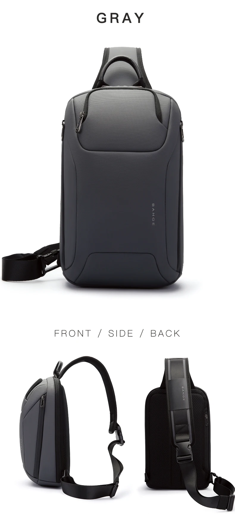 Bange Men's Shoulder Bags Crossbody Fanny Packs Luxury Waist Pack Bag Sling Men's Shoulder Bags Crossbody Outdoor Cycling Bag