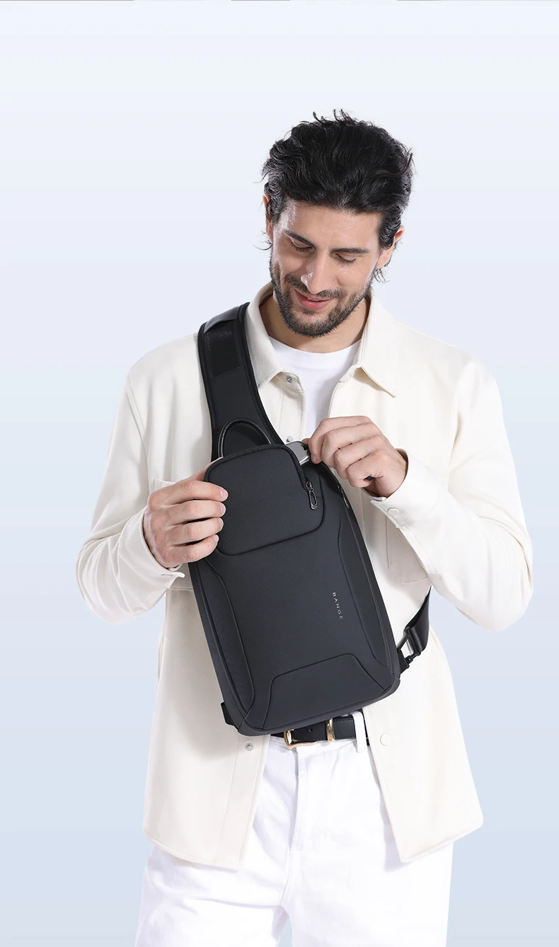 Bange Men's Shoulder Bags Crossbody Fanny Packs Luxury Waist Pack Bag Sling Men's Shoulder Bags Crossbody Outdoor Cycling Bag