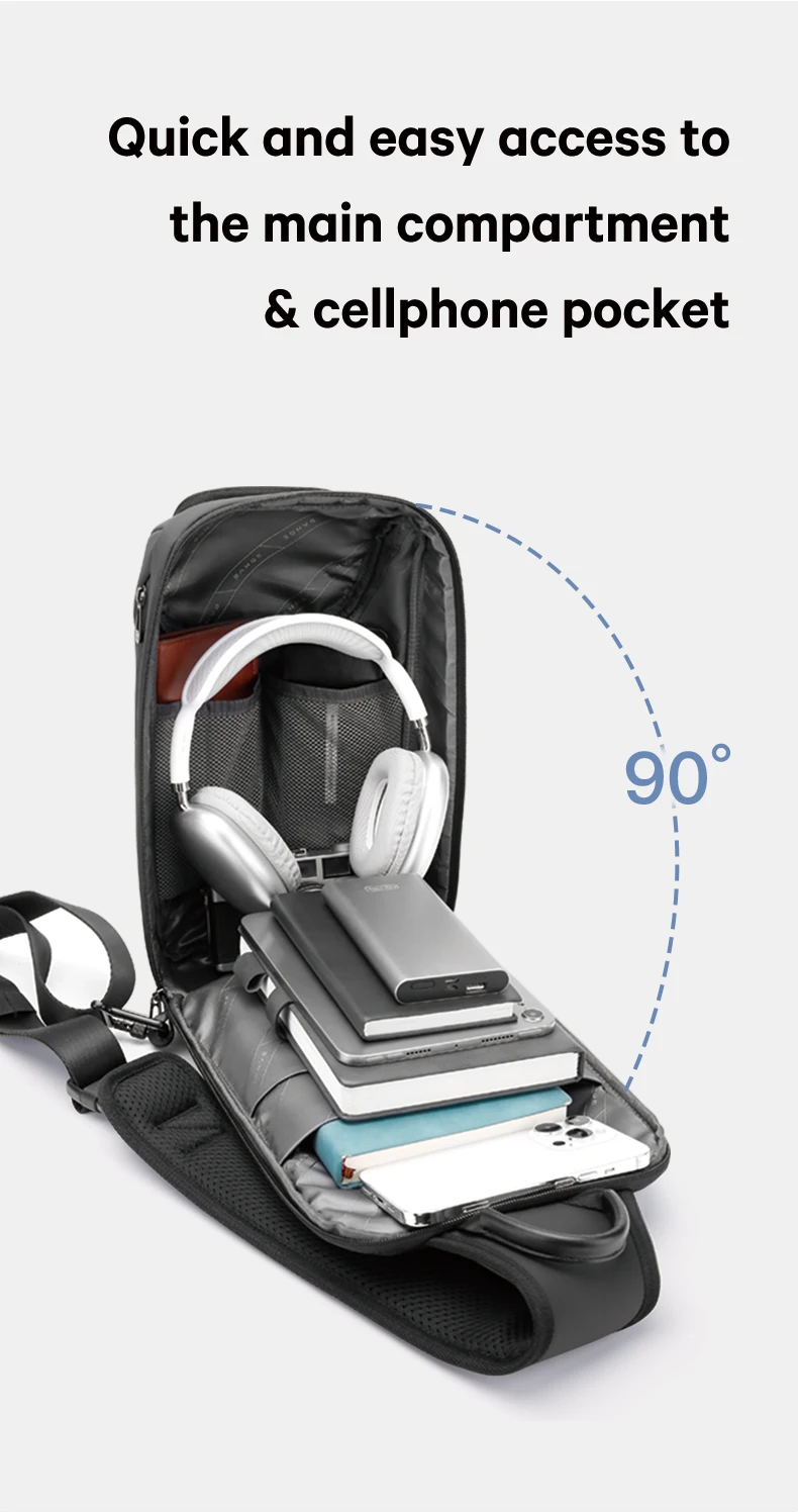 Bange Men's Shoulder Bags Crossbody Fanny Packs Luxury Waist Pack Bag Sling Men's Shoulder Bags Crossbody Outdoor Cycling Bag