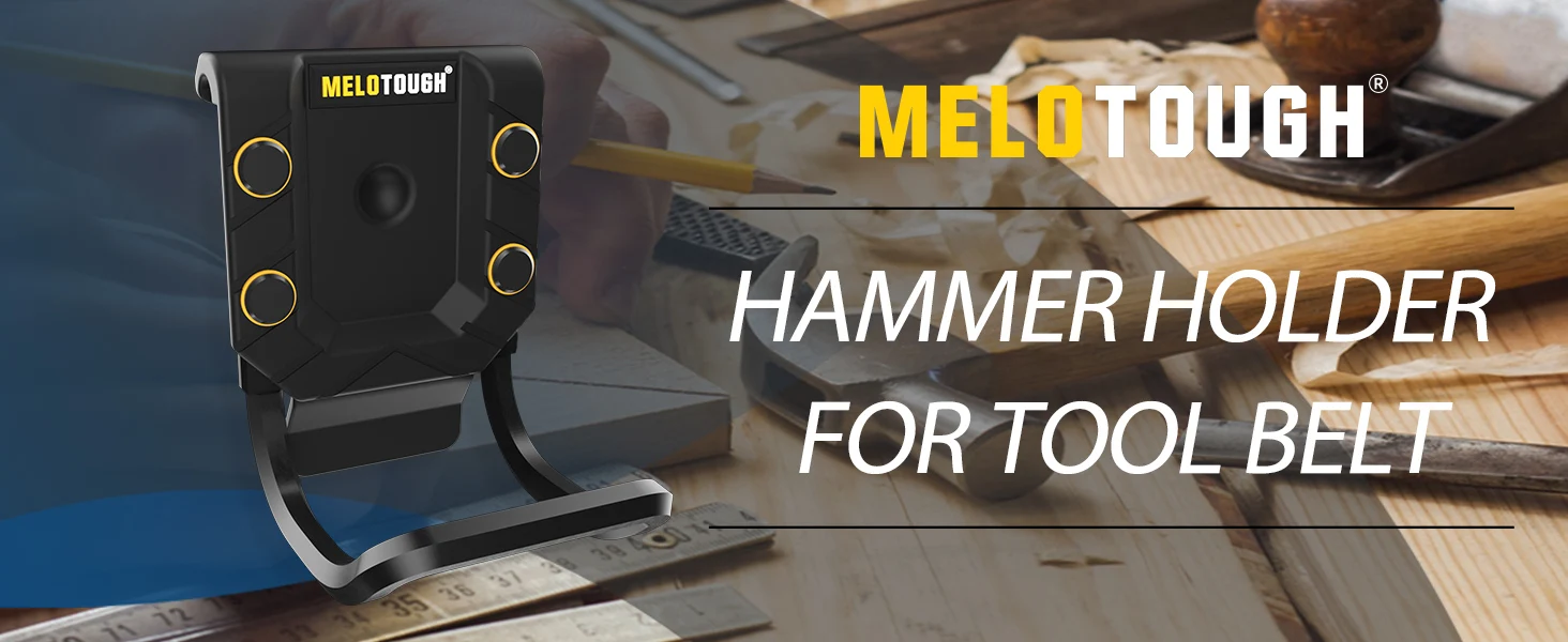 MELO Drill Holder Belt Clip,Heavy Duty Tape Measure Belt Holder for Cordless Drill,Hammer ,Tape Measure,Tools with Hanger Clips