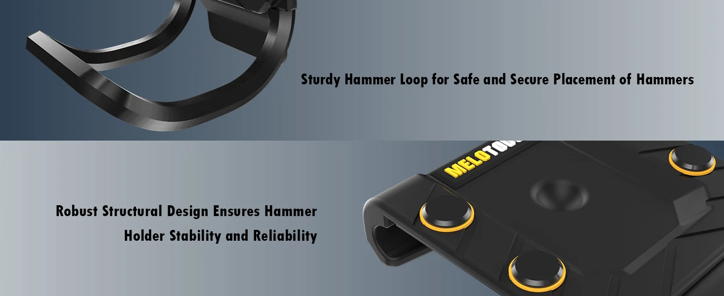 MELO Drill Holder Belt Clip,Heavy Duty Tape Measure Belt Holder for Cordless Drill,Hammer ,Tape Measure,Tools with Hanger Clips