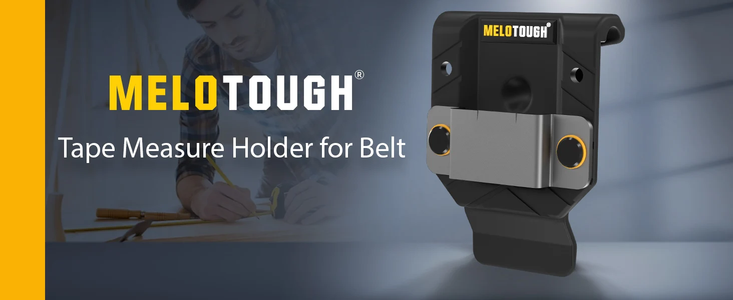 MELO Drill Holder Belt Clip,Heavy Duty Tape Measure Belt Holder for Cordless Drill,Hammer ,Tape Measure,Tools with Hanger Clips