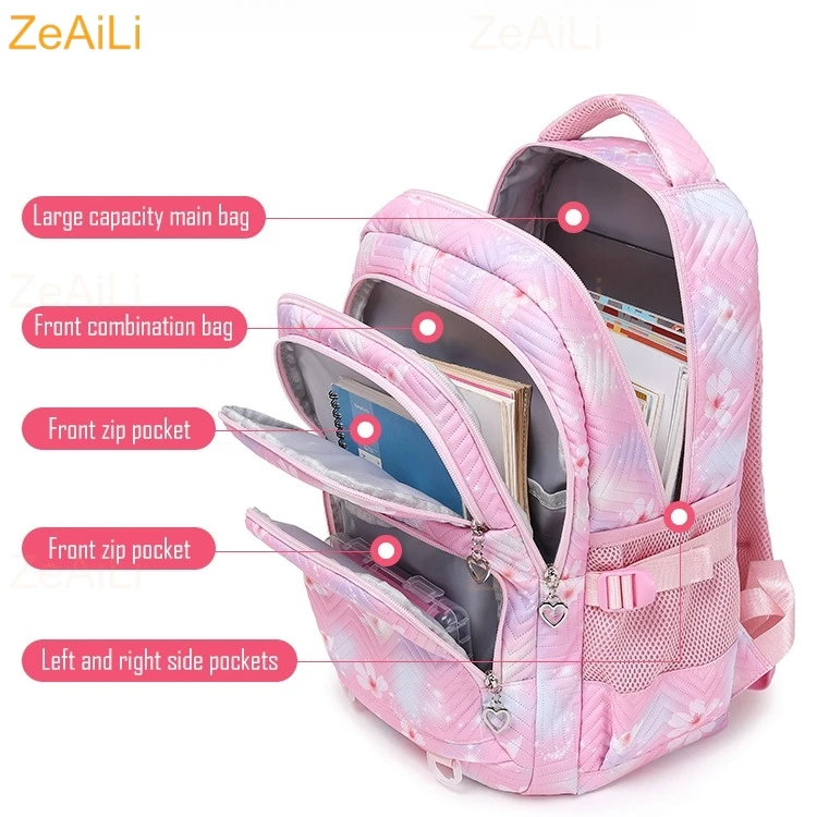 Cute Cat Dog Themed Casual Waterproof Women Backpack Female Travel Bag Backpacks Schoolbag for Teenage Girls Bookbag Mochila