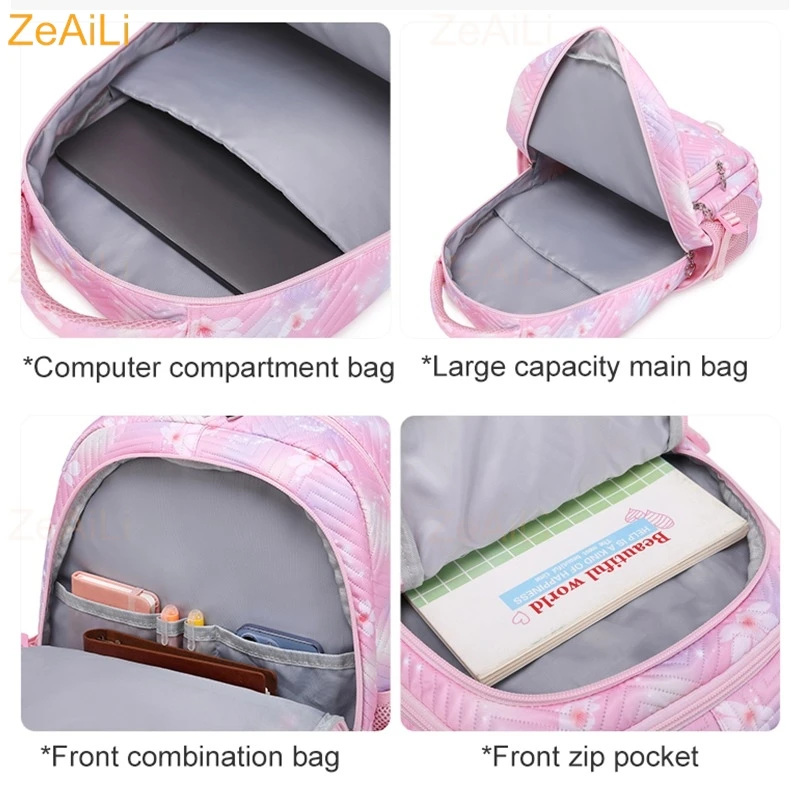 Cute Cat Dog Themed Casual Waterproof Women Backpack Female Travel Bag Backpacks Schoolbag for Teenage Girls Bookbag Mochila