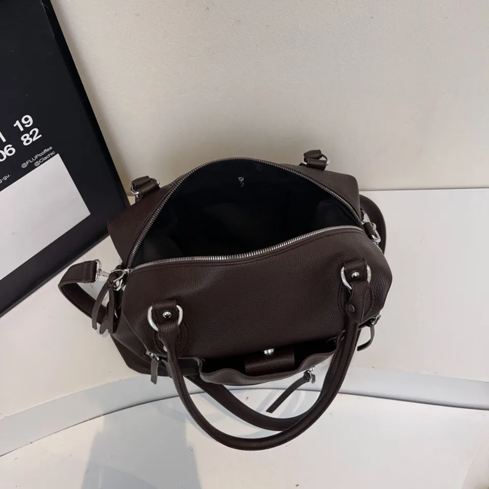 High Quality Soft Leather Crossbody Shoulder Bag for Women Luxury Brand Designe Casual Daily Use Casual Tote Bag Winter Style