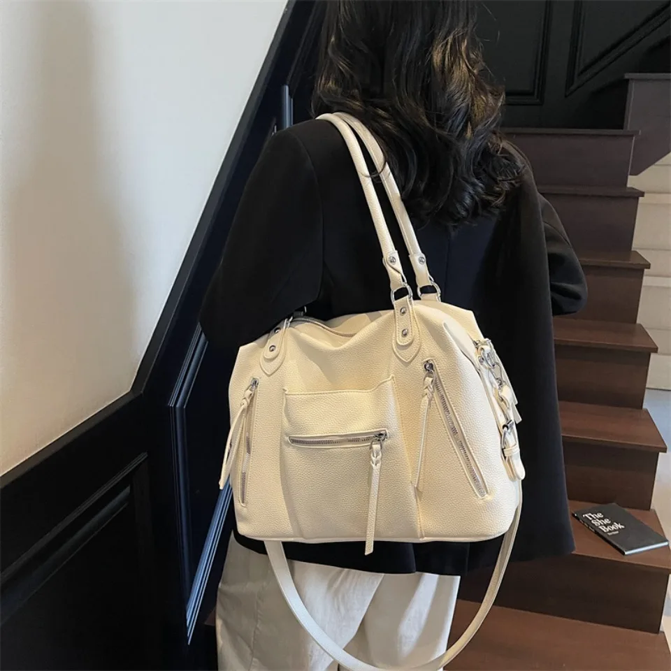 High Quality Soft Leather Crossbody Shoulder Bag for Women Luxury Brand Designe Casual Daily Use Casual Tote Bag Winter Style