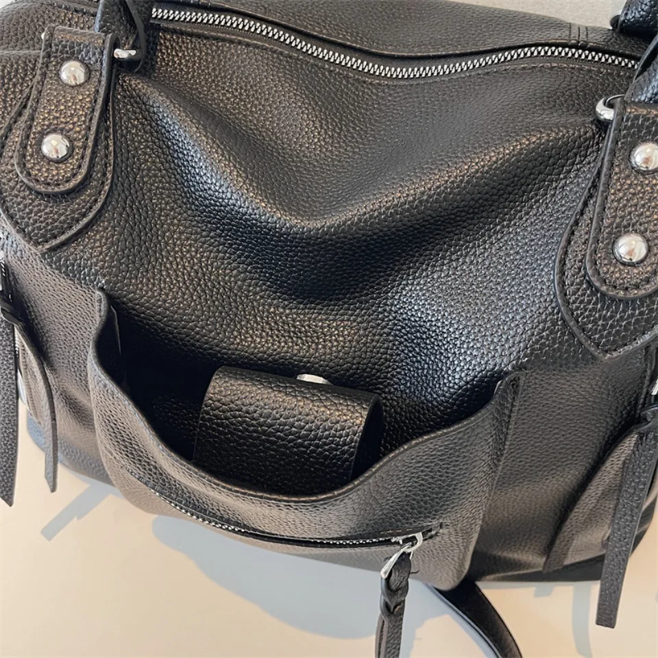 High Quality Soft Leather Crossbody Shoulder Bag for Women Luxury Brand Designe Casual Daily Use Casual Tote Bag Winter Style