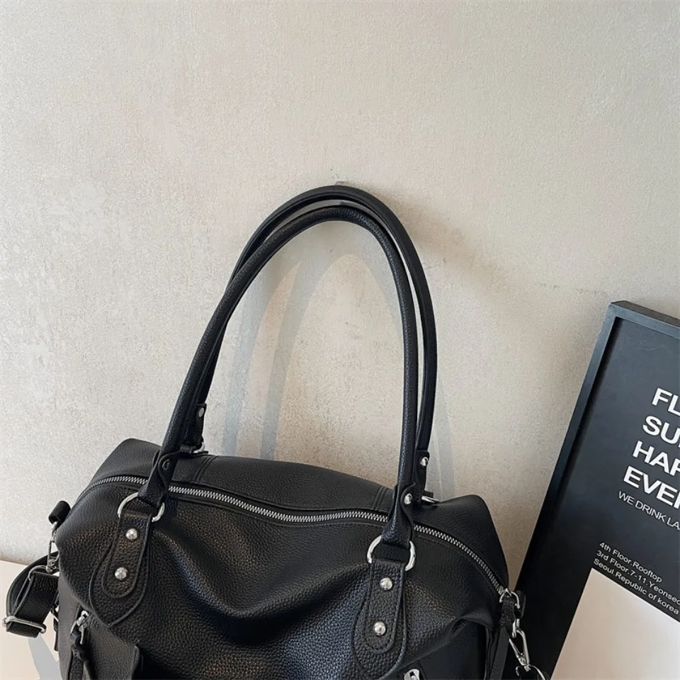 High Quality Soft Leather Crossbody Shoulder Bag for Women Luxury Brand Designe Casual Daily Use Casual Tote Bag Winter Style