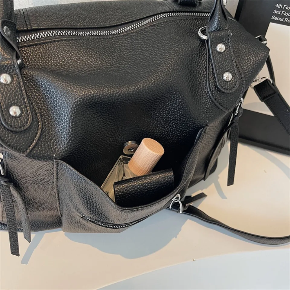 High Quality Soft Leather Crossbody Shoulder Bag for Women Luxury Brand Designe Casual Daily Use Casual Tote Bag Winter Style