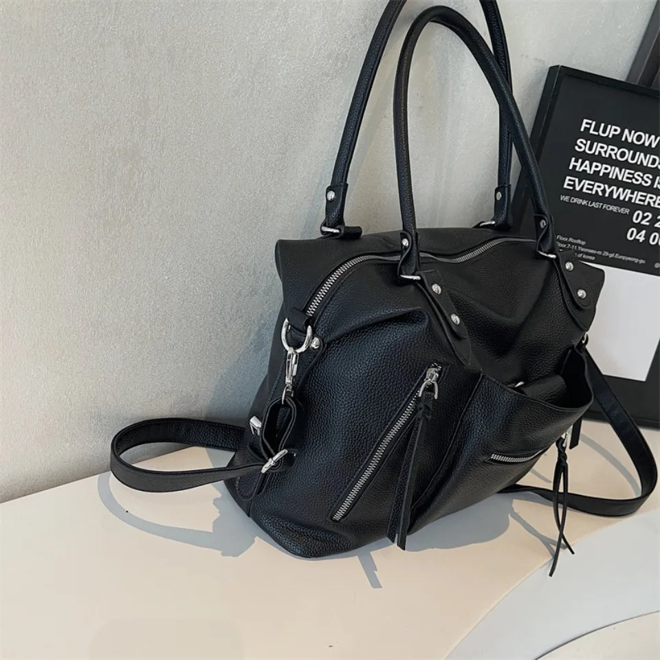High Quality Soft Leather Crossbody Shoulder Bag for Women Luxury Brand Designe Casual Daily Use Casual Tote Bag Winter Style