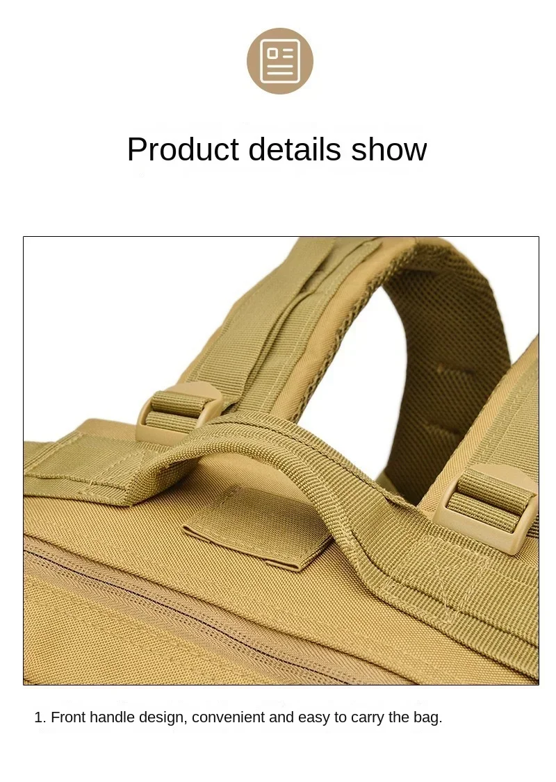 45L Men's Outdoor Backpack Molle Hiking with Bottle Stand Outdoor Hiking Bag Fitness Backpack