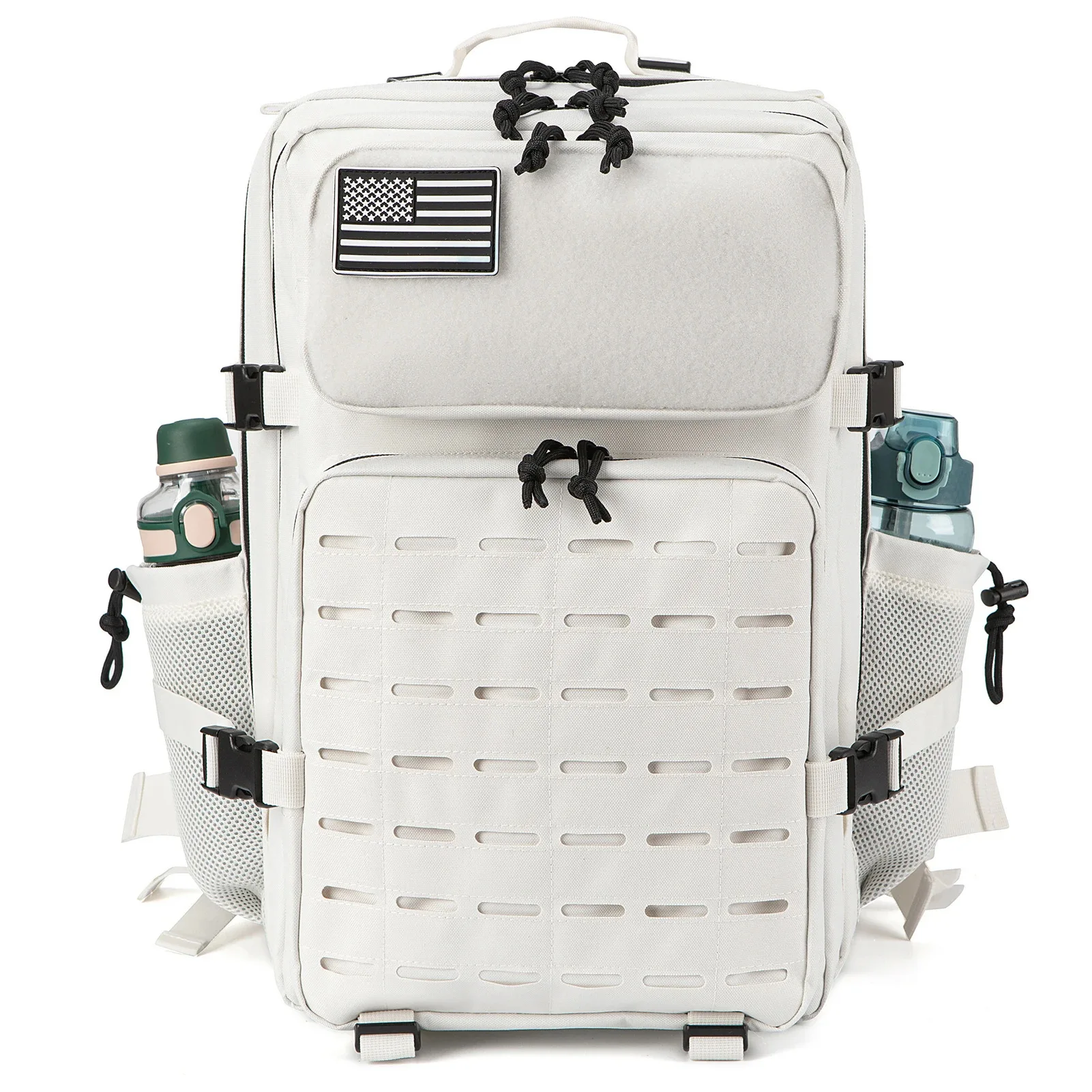 45L Men's Outdoor Backpack Molle Hiking with Bottle Stand Outdoor Hiking Bag Fitness Backpack