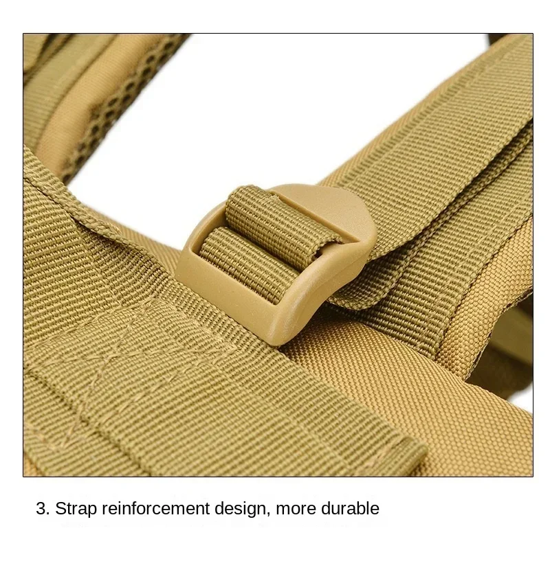 45L Men's Outdoor Backpack Molle Hiking with Bottle Stand Outdoor Hiking Bag Fitness Backpack