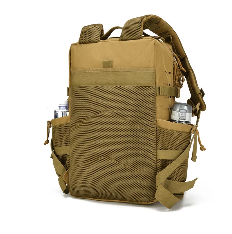 45L Men's Outdoor Backpack Molle Hiking with Bottle Stand Outdoor Hiking Bag Fitness Backpack