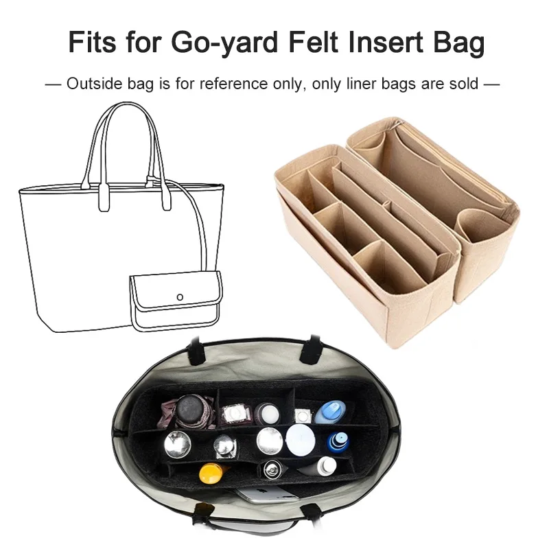 Backpack Organizer Insert Fits Goyard Saint Leger Bag Large Tote Shaper Liner Inner Purse Divider Laptop Compartment Protector