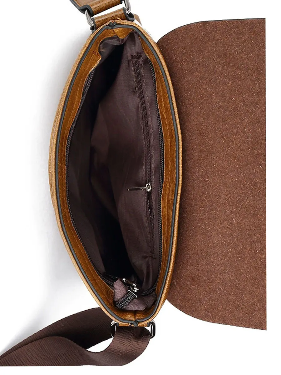 Vintage Men's Crossbody Bag, New Trendy Men's Bag Exported to Southeast Asia, Europe and America, Urban Leisure Travel Shoulder