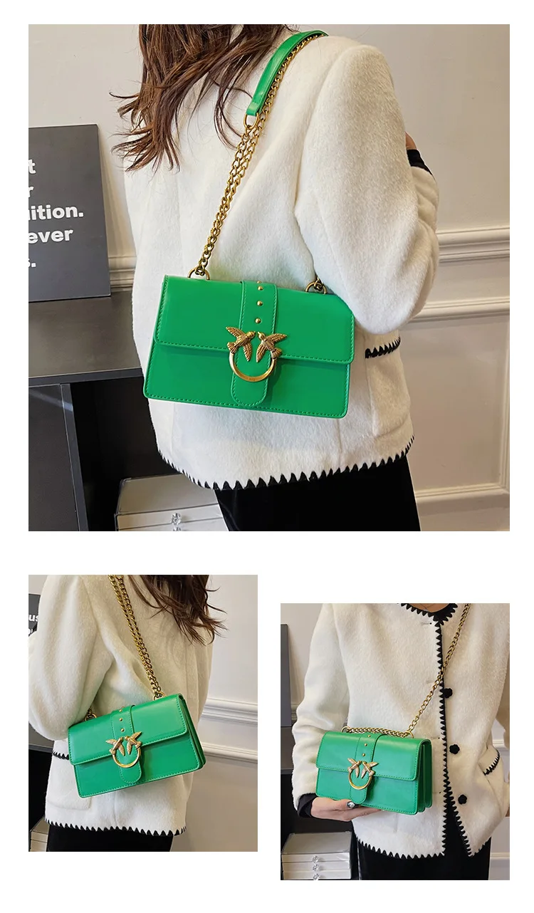 For Pinko Women's Unique Design Multiway Bag for Women Exquisite Details High Quality Shoulder Underarm Purse Sophisticated